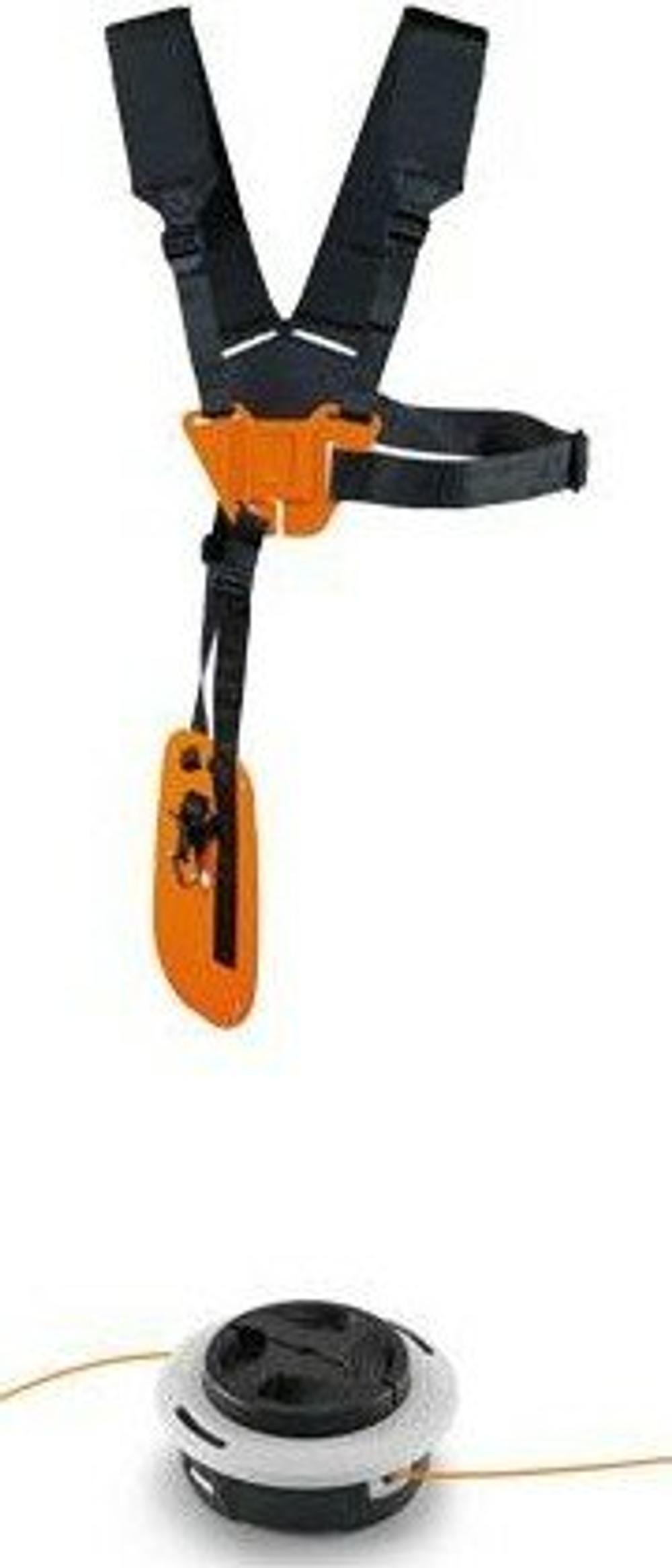 Мотокоса STIHL 41342000433 FS-120, ОРИГИНАЛ, антивибрация, леска/нож, мощность 1,8 кВт, бело-оранжевая