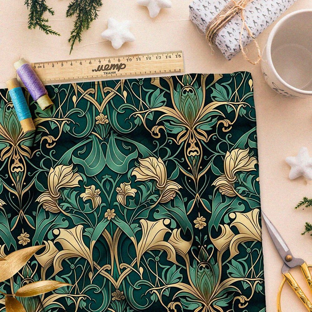 Ткань премиум дюспо чудесные орнаменты