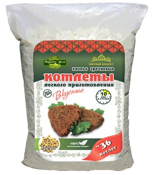 Хлопья (котлетные) гречка   500г