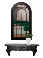 Декор для дома и интерьера "Зеркальное окно-арка" 67х34 см