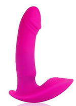 Розовый G-вибромассажер с шипиками на основании - 9,8 см. (Цвет: розовый)