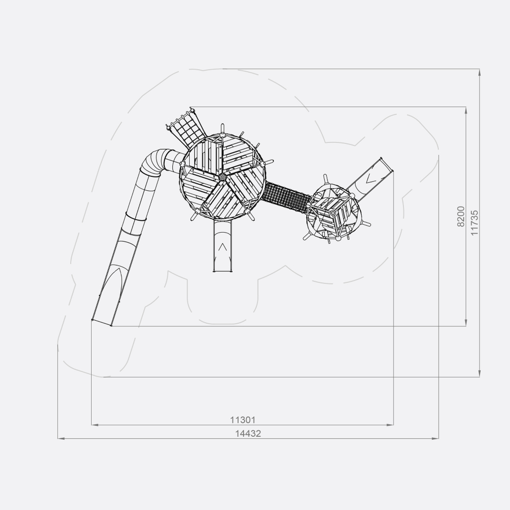 Игровая конструкция «WH-01.07» для детских площадок