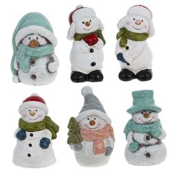 GAEM Фигурка декоративная "Снеговик" / "Пингвин" (блок 24шт), L3,5 W3 H6,5 см, 6в.