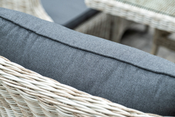 "Неаполь" обеденная группа плетеная из искусственного ротанга, цвет соломенный