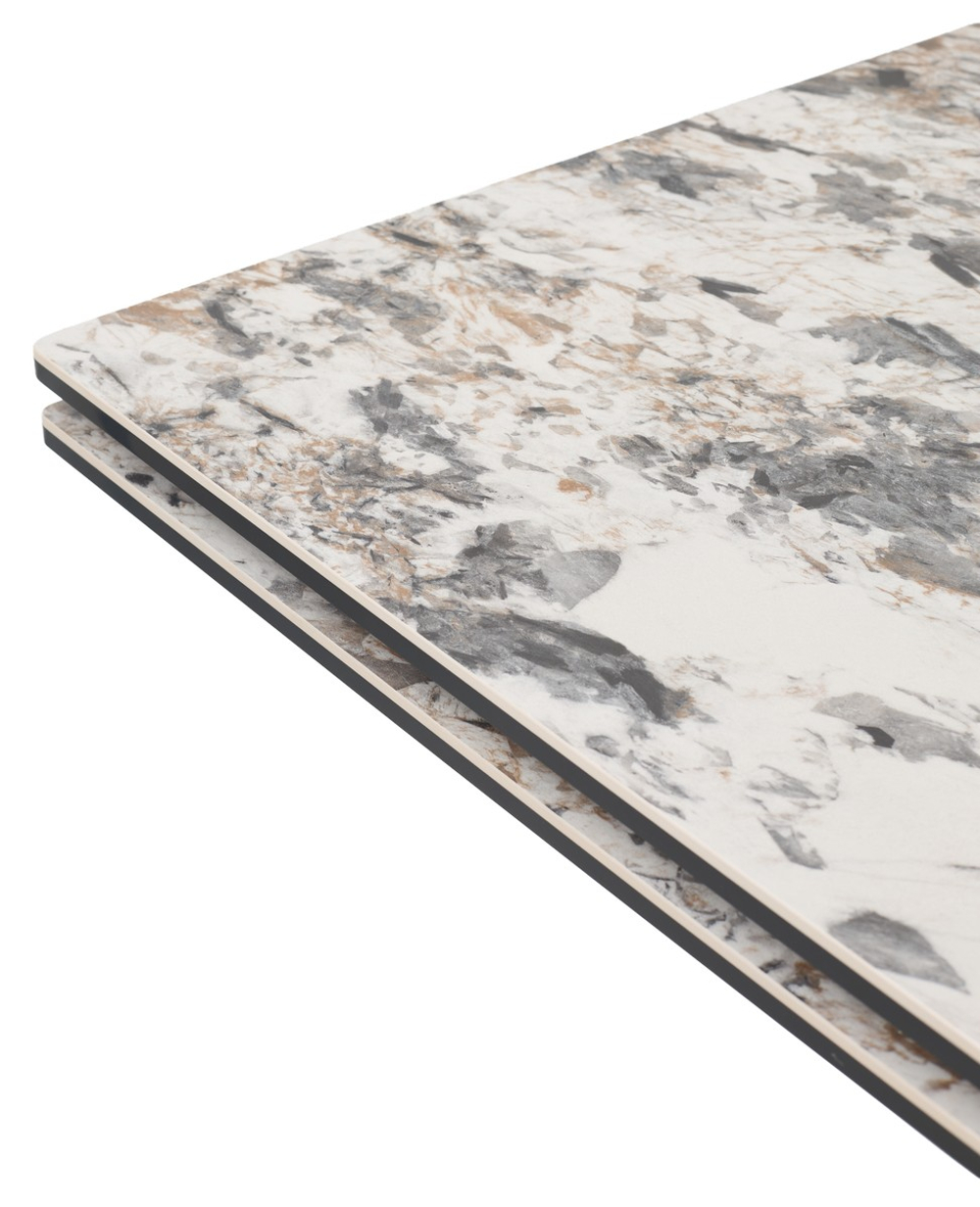 Стол М-City DISAUR Бриан (Brian) 200 Пандора (Matte Pandora) керамика на стекле, Орех