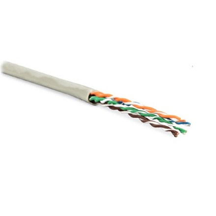 Витая пара UTP, cat.5e, 4пары Hyperline UUTP4-C5E-P24-IN-LSZH-GY-100 (внутренний многожильный 100 м)