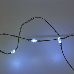 ULD-S2000-200-DGA WHITE IP20 DEW Гирлянда светодиодная Роса. 20м. 200 светодиодов. Белый свет. Провод зеленый. ТМ Uniel