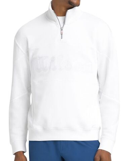 Куртка теннисная Wilson Parkside 1/2 Zip Pullover - bright white