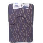 Набор для ванной и туалета 3 пр. «Flo» ( 2 коврика 50*80+50*40, 1 чехол на крышку унитаза)серый