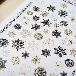 BPW.Style Слайдер-дизайн Sparkle Микс с золотыми снежинками 266