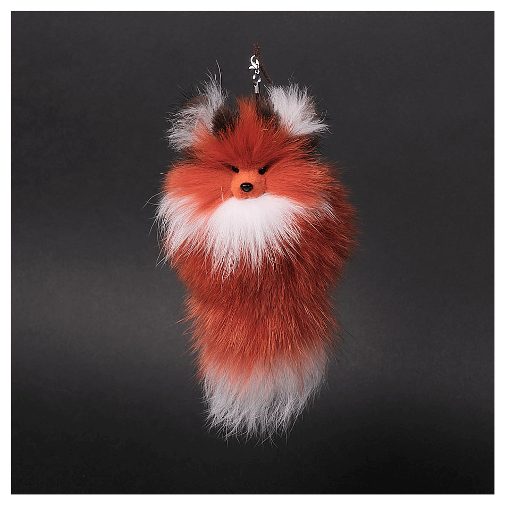 Брелок из меха «Лисичка»