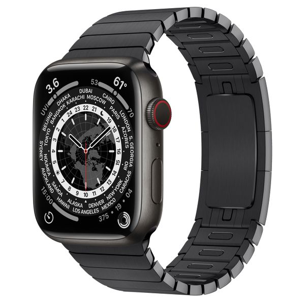 Умные часы Apple Watch Series 7 GPS + Cellular 45mm Space Black Titanium Case with Space Black Link Bracelet