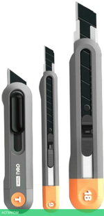 Набор ножей строительных Deli HT4003C Gray