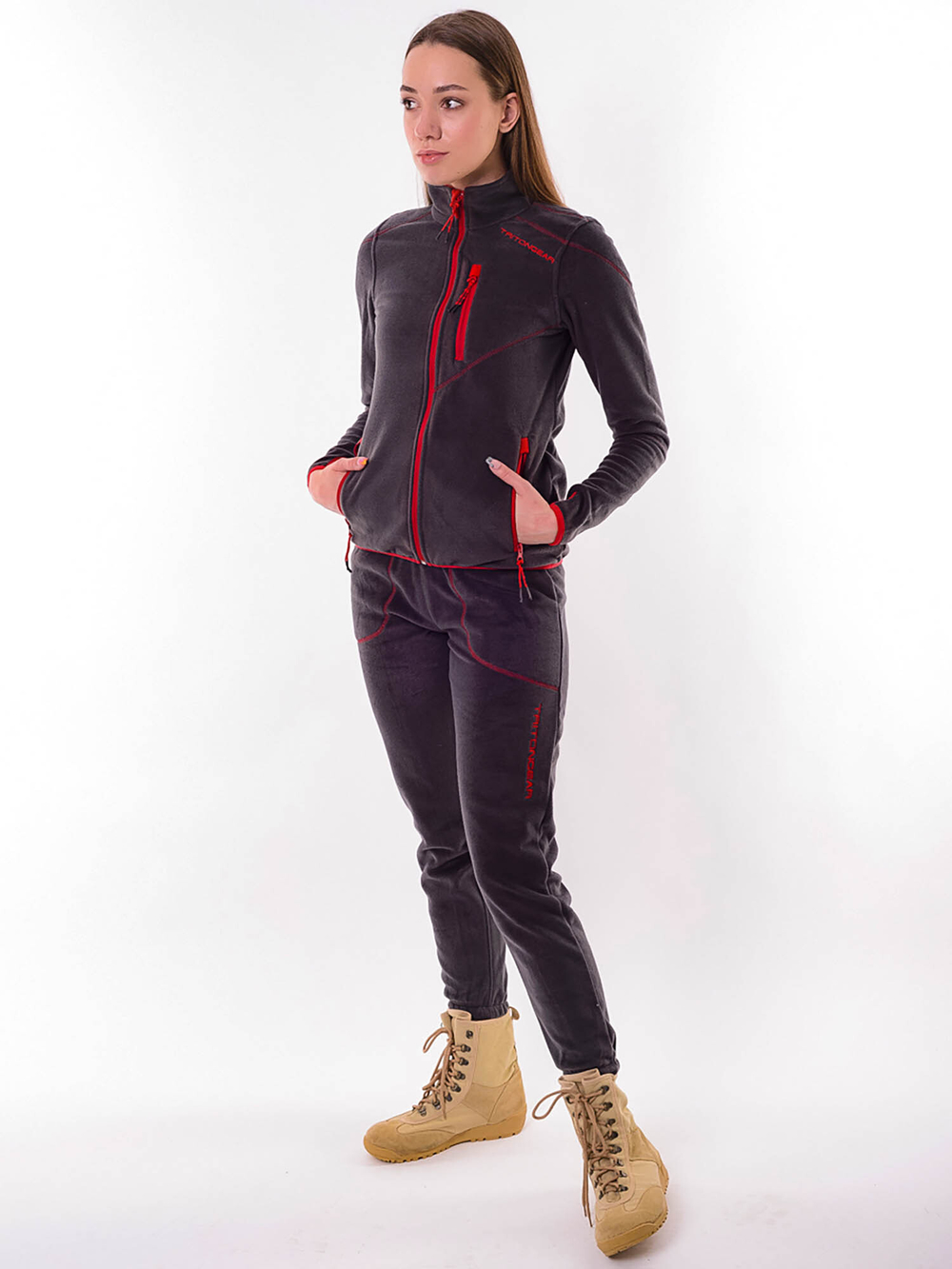 Костюм женский флисовый TritonGear "RICH" (Рич), Серый