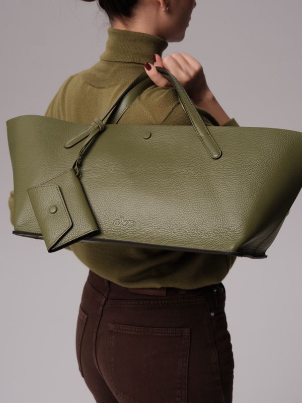 Женская кожаная сумка Dari DBR 31136 зеленая водоросль