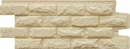 Фасадные панели GRAND LINE Колотый камень Стандарт бежевая