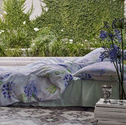 Постельное белье 2 спальное евро Schlossberg Анна Блу 2 Швейцария фото