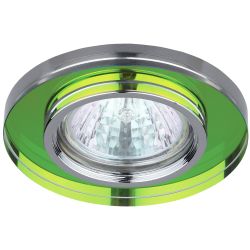 Светильник встраиваемый декоративный ЭРА DK7 CH/MIX под лампу MR16 GU5.3 зеркальный мультиколор/хром