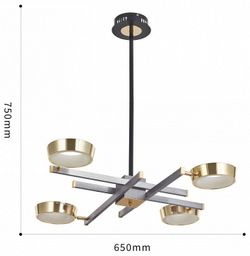 Люстра на штанге Arte Milano Ferrara-71279 271279/4 NI/GD
