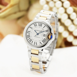 CARTIER Blue Balloon Collection Automatic Mechanical Movement 30m Waterproof Women"s Watch Watch White Dial