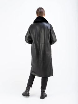 Шуба натуральная дубленка зимняя двухсторонняя