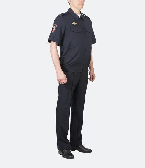 [М] Костюм летний "Полиция МВД" нов\обр, кор. рукав (т.к. габардин) (приказ №777)