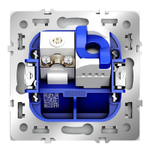 Розетка телевизионная встраиваемая VOLTUM S70 TV+RJ45 кат. 6, (белый матовый)