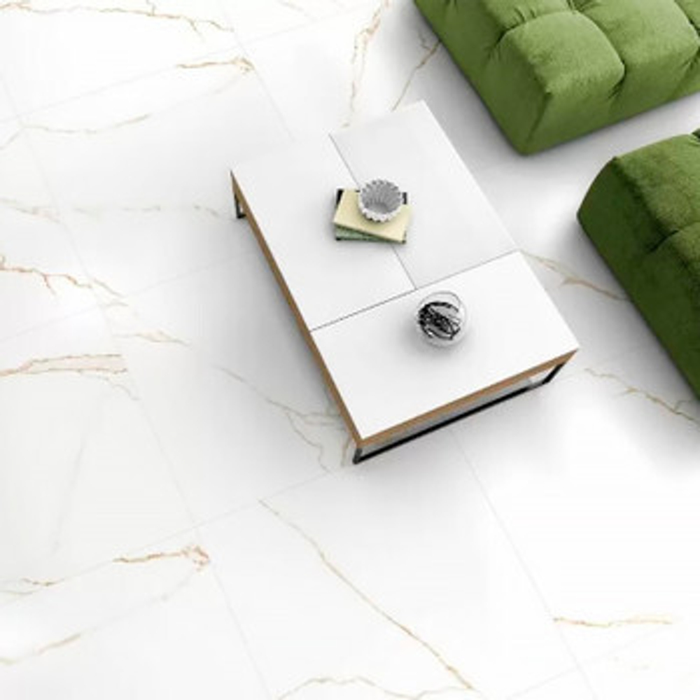 Керамогранит Global Tile Majestic Luxe 600х600х9,5 мм белый матовый