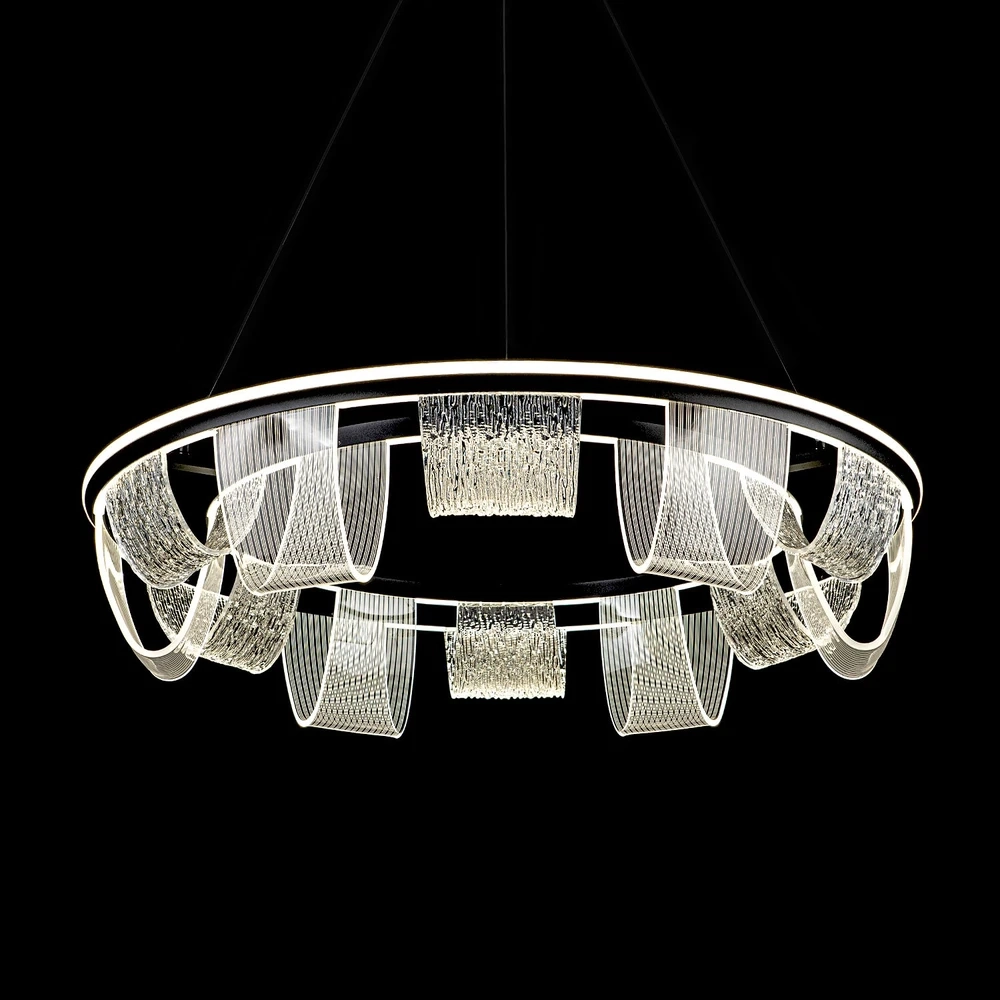 Подвесная люстра Led4U L7706-800 BK