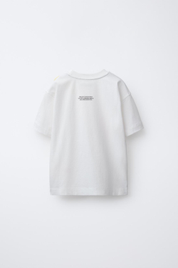 ZARA ФУТБОЛКА SPORTY, БЕЛЫЙ