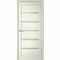 Цена на Дверь экошпон Вена белый кипарис стекло матовое Купить Дверь экошпон Вена белый кипарис стекло матовое