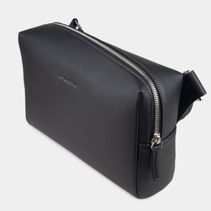 Сумка поясная Slash из кожи теленка, черного цвета