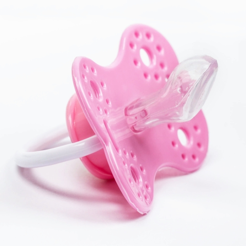 Пустышка силиконовая ортодонтическая, от 0 мес., цвет розовый 2300153