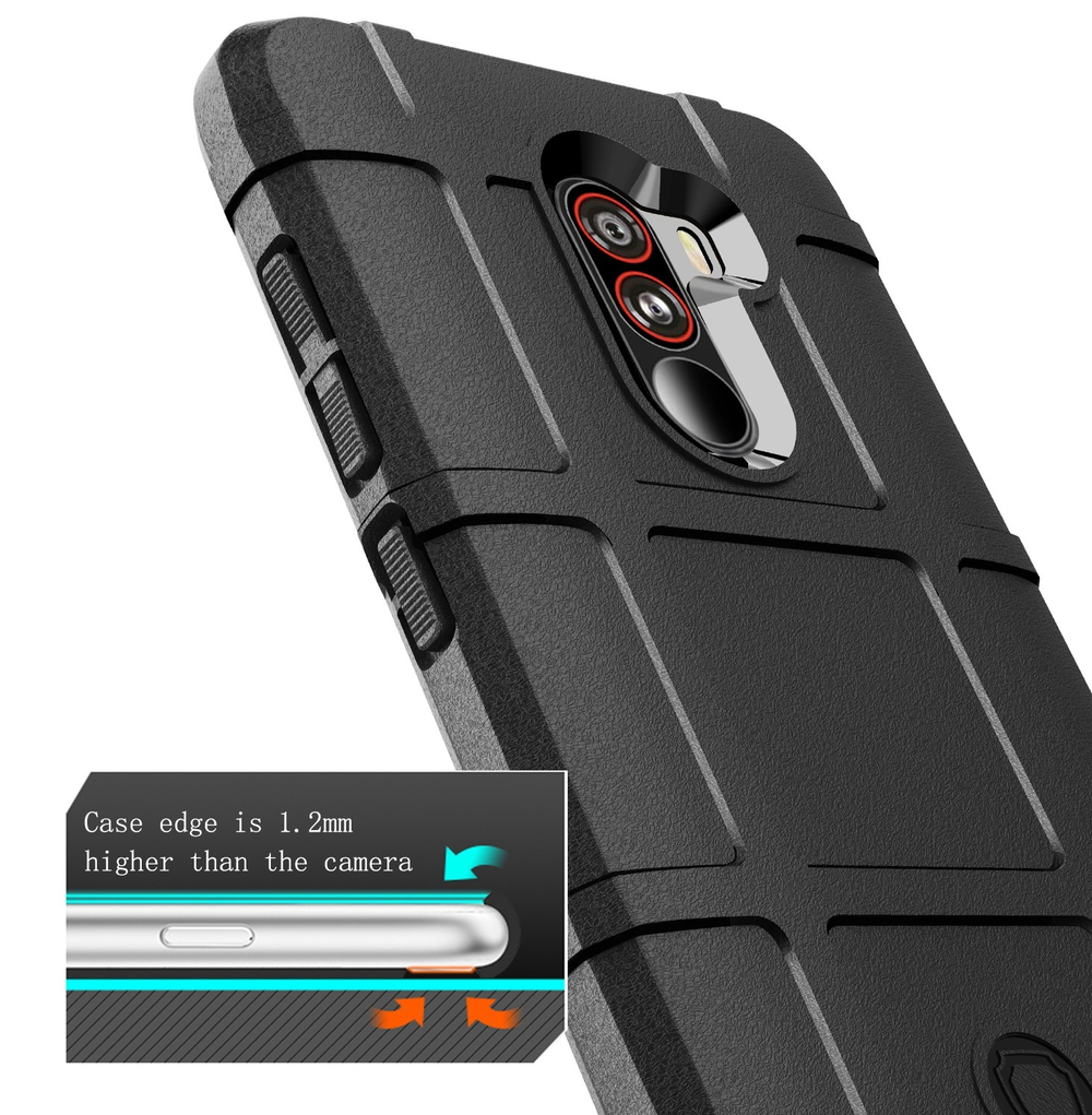 Чехол для Xiaomi Pocophone F1 цвет Black (черный), серия Armor от Caseport