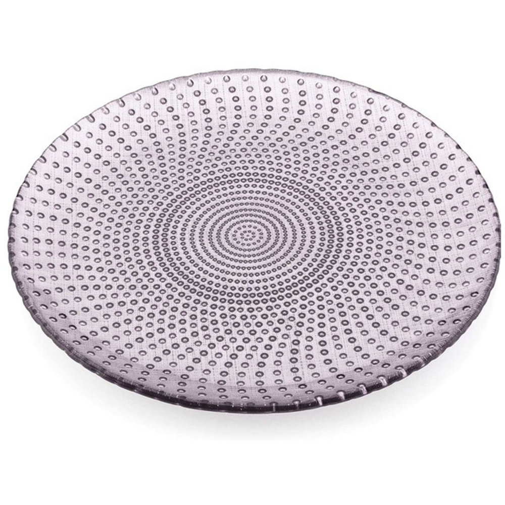 Блюдо круглое IVV Карамель 37см розово-бежевое