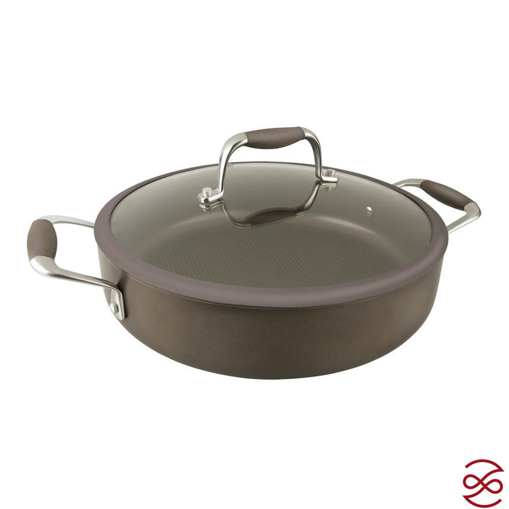 Жаровня со стеклянной крышкой Repast Dark chocolate 3,9 л, 28*7 см (индукция)