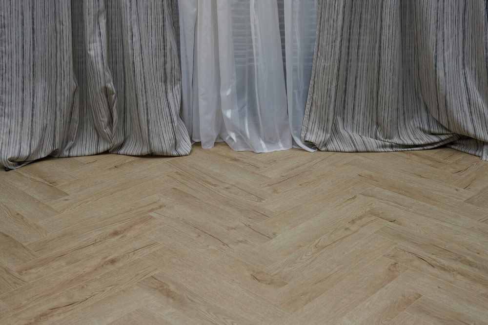 Кварц-винил SPC Steinholz Herringbone 4,5 мм Танне 1.14688 м2