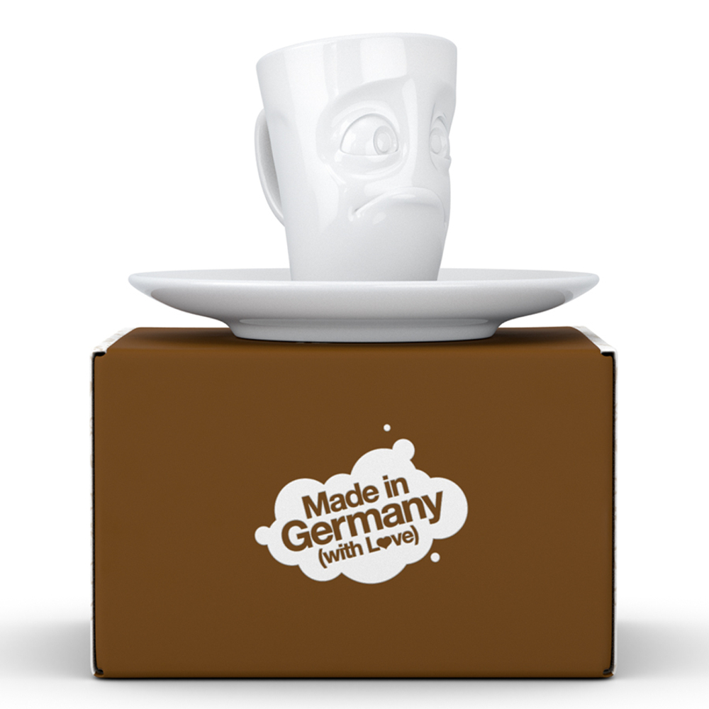 Кофейная пара buffled, 80 мл, белая