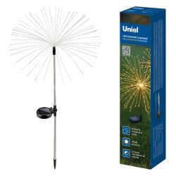 USL-S-837-PT900 FIREWORK Садовый светильник на солнечной батарее Фейерверк. 150 светодиодов. Теплый белый свет. 1xAА Ni-Mh аккумулятор в-к. IP44. TM Uniel
