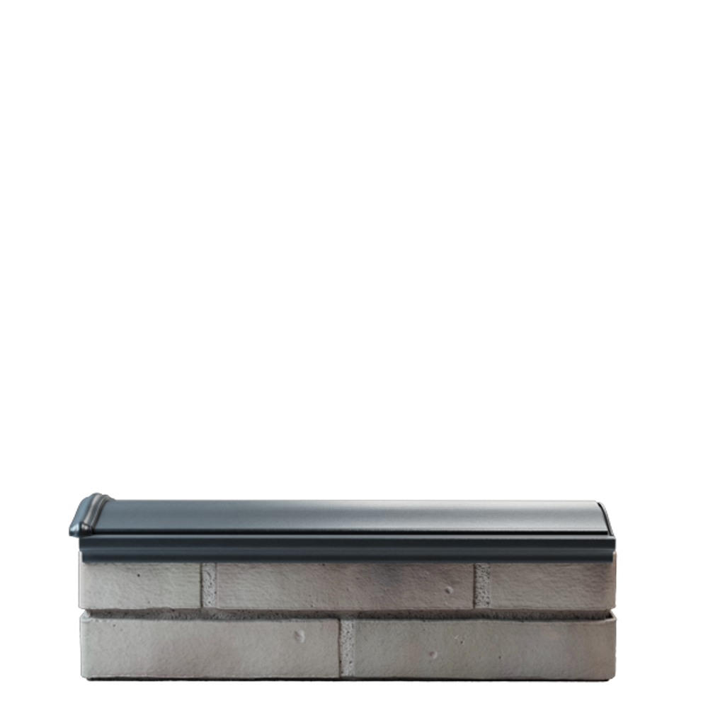 Парапет полимеркомпозитный Monblan 130мм (0,5 кирпич) серый