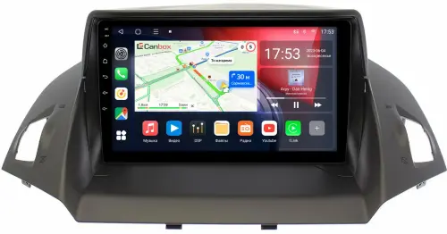 Магнитола для Ford Kuga 2011-2019 (рамка с зазорами) - CanBox 9028 Android 10, SIM-слот
