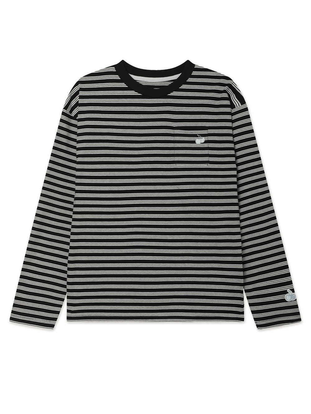 Женский Лонгслив Cherry Stripe Pocket