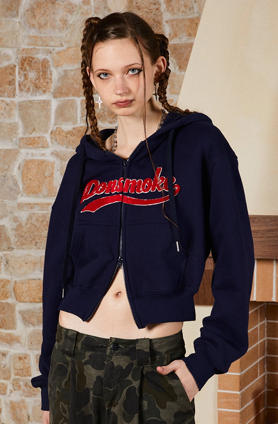 Худи DONSMOKE "Classic Logo" Oversized Zip-Hoodie