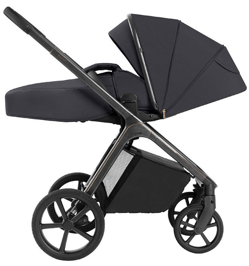 Коляска Carrello Vector 2025 CRL-6551 и автокресло Cybex Aton S2 Moon Black 3 в 1 Shadow Black