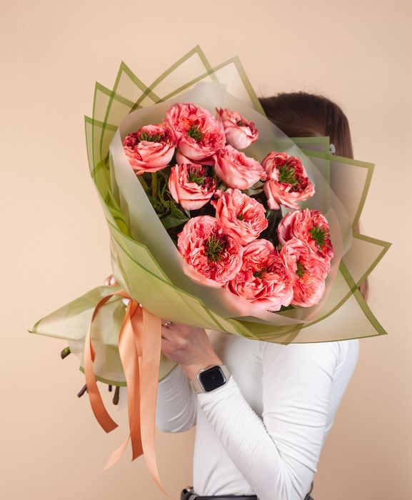 Букет из роз Мандарин Экспрешн