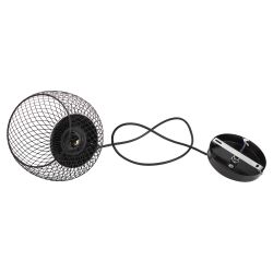 Светильник подвесной (подвес) ЭРА PL8 BK металл, E27, max 60W, высота плафона 220мм, подвеса 760мм, черный