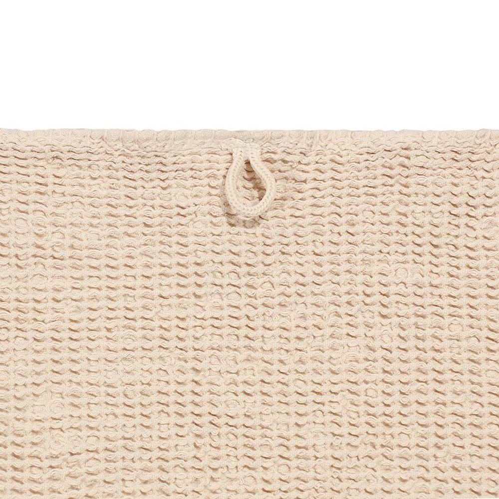 Полотенце для рук из умягченной вафли кремового цвета из коллекции essential, 50x90 см