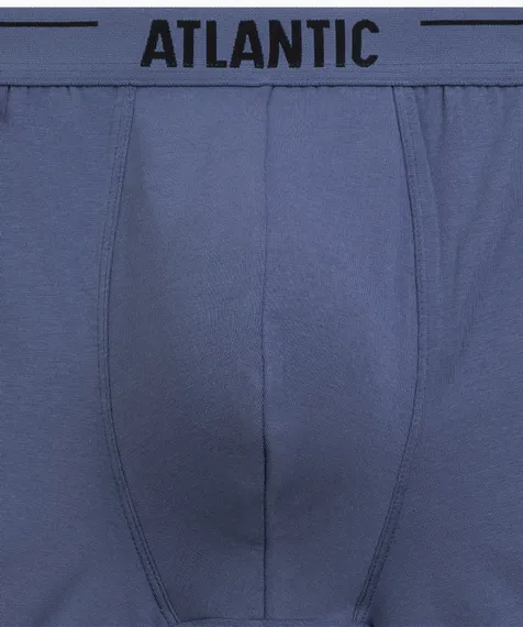 Трусы мужские боксеры (3шт) Atlantic 3MH-011, хлопок, светлый деним + индиго + темно-зеленый