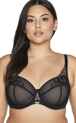Бюстгальтер Miray с шитыми чашками на тонком поролоне (Размер: 75F) (Цвет: черный)