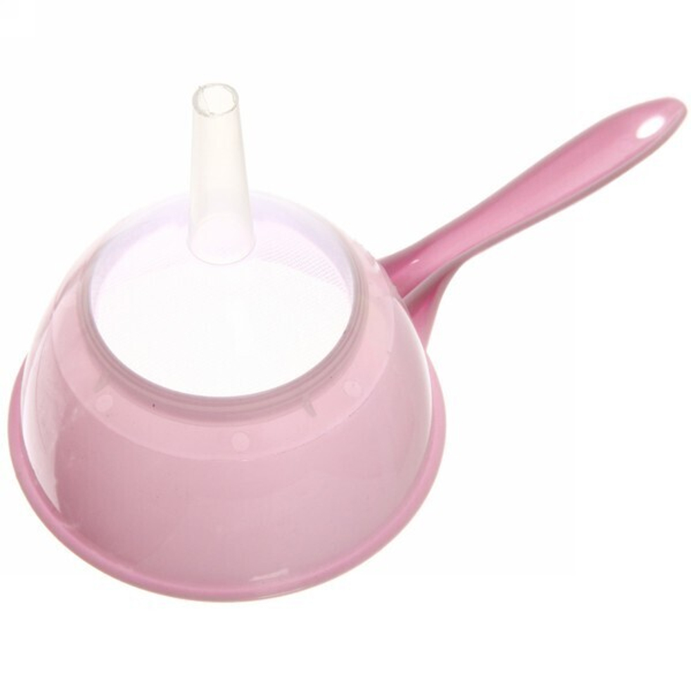 Сито пластиковое 12,5*6см «Радуга» в комплекте с насадкой